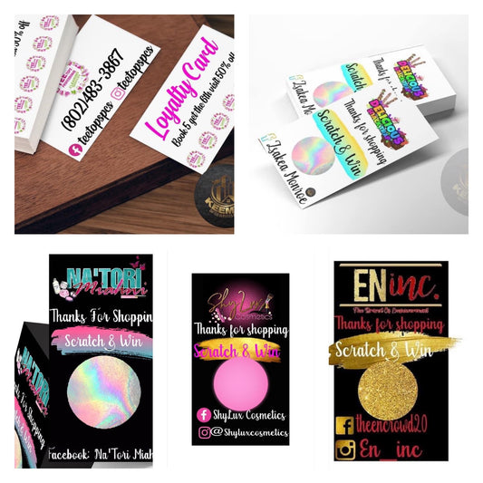 Custom scratch off cards